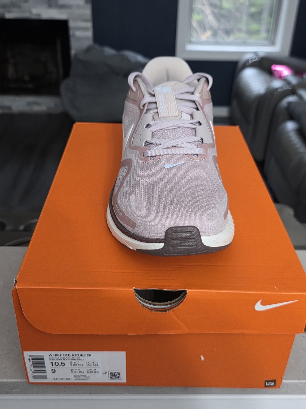 Nike Women’s Athletic Shoe - Dusty Pink and White